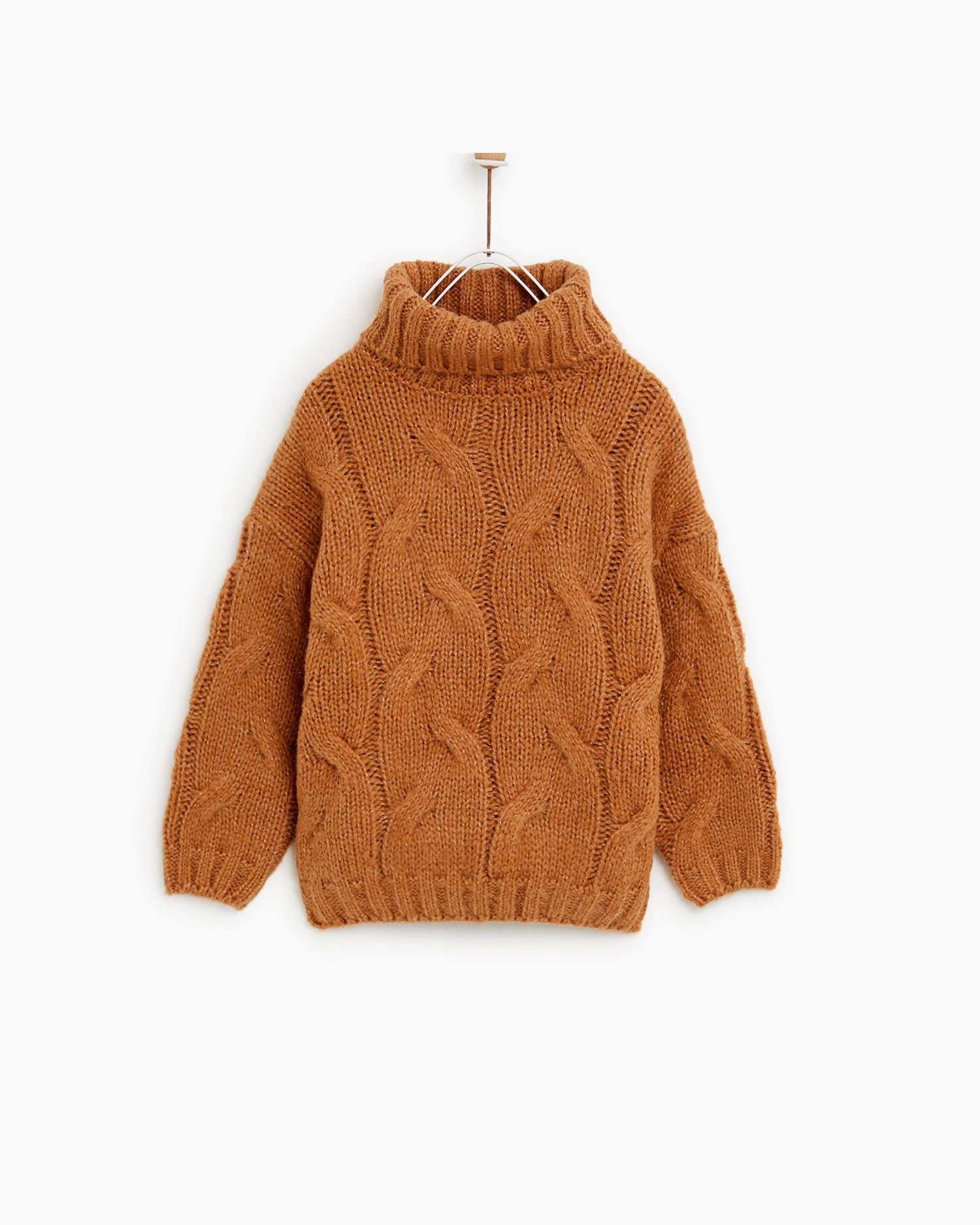 Cable - knit sweater